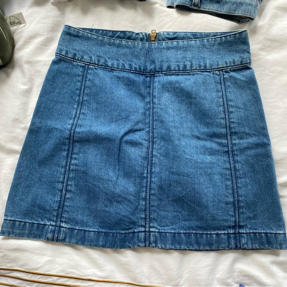 Free People Denim Skirt